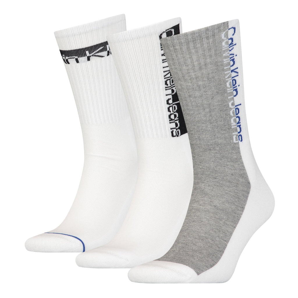 Calvin Klein Jeans 3-Pack Mixed Logo Athleisure Sports Socks