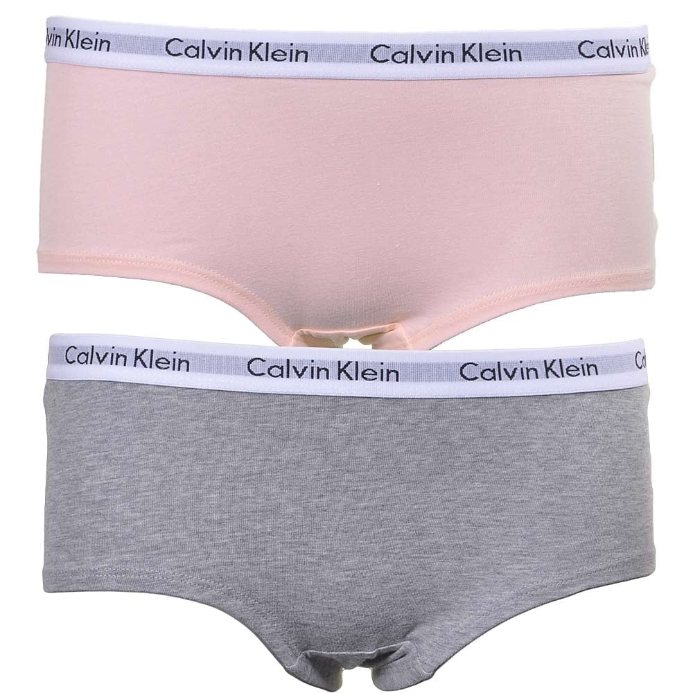 Girls 2-Pack Modern Cotton Shorty Brief, Pink/Grey