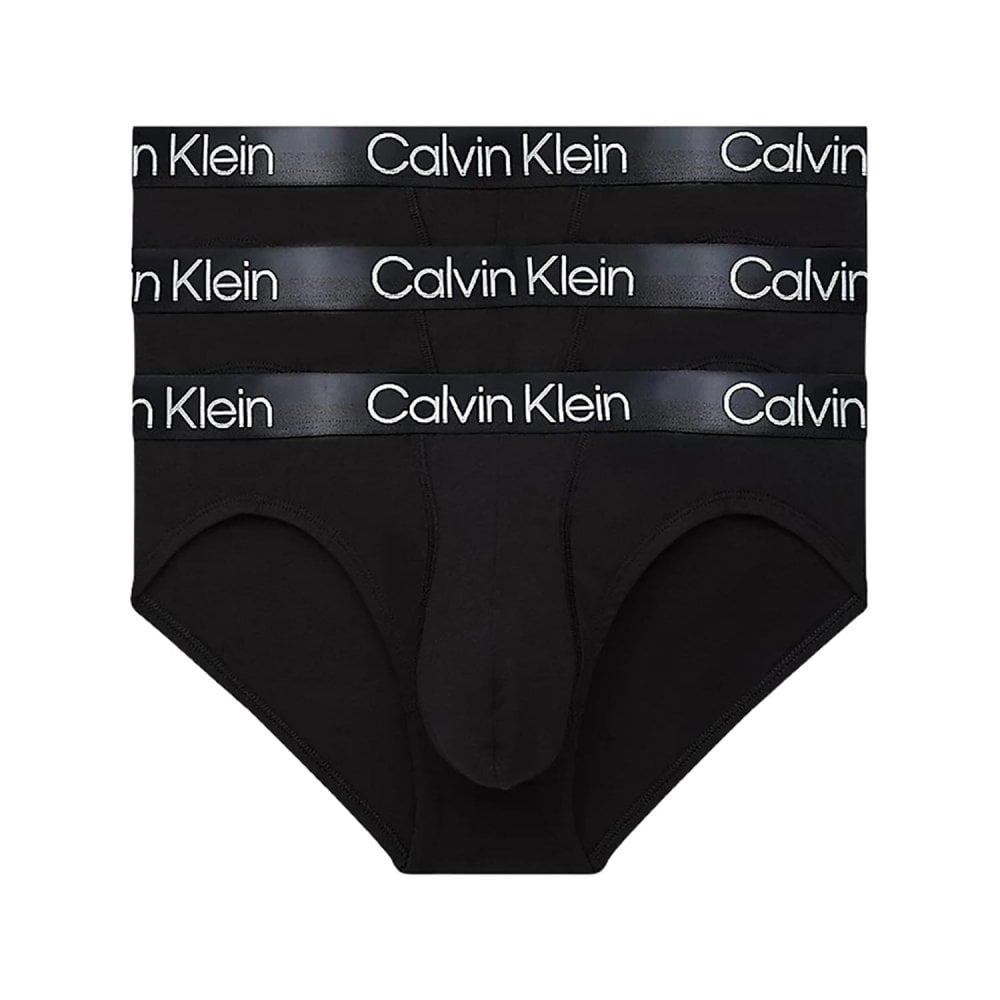 Calvin Klein Modern Structure 3Pack Briefs, Black Boxers Boxers