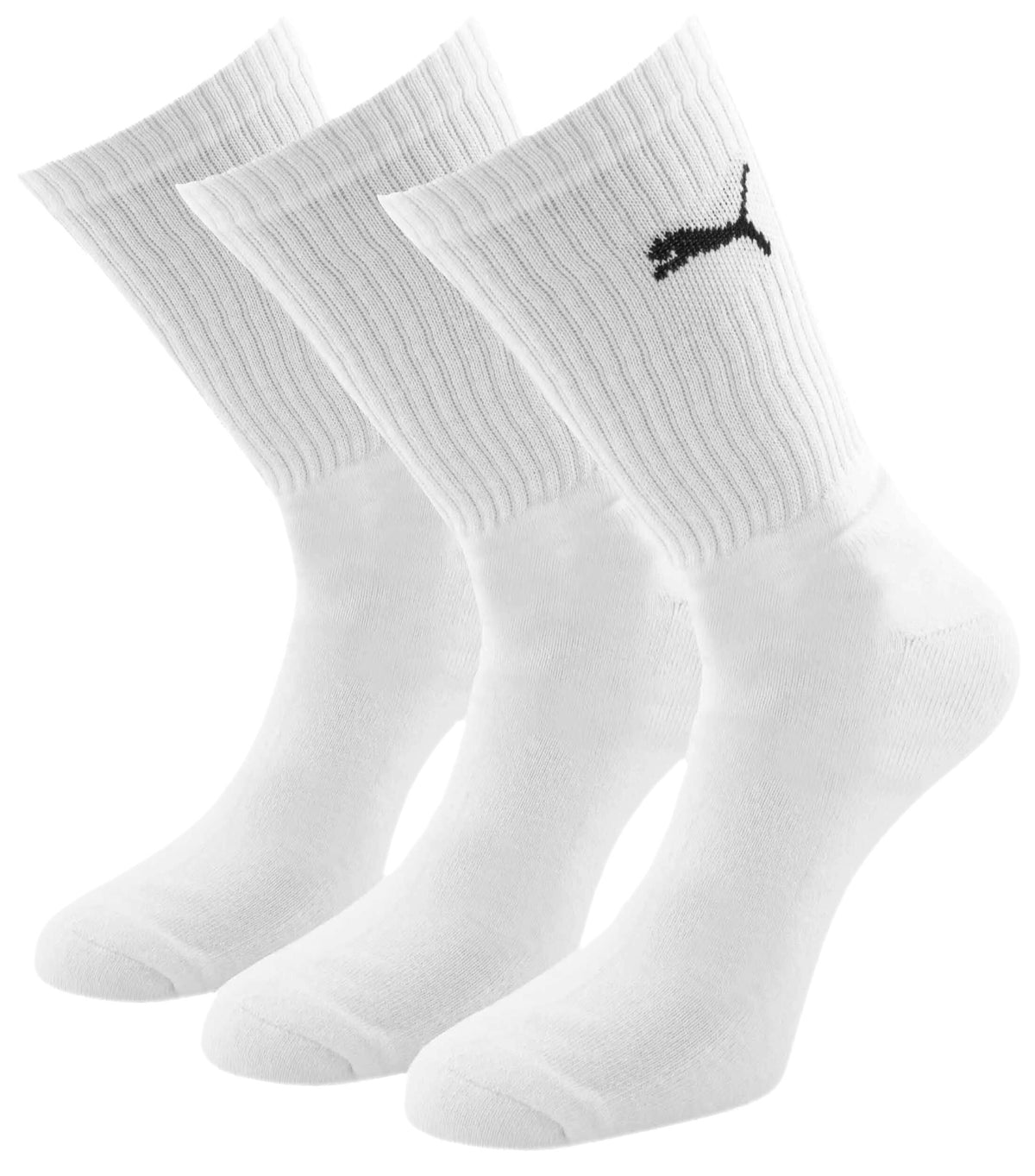 Puma - 3 - Pack Sports Socks, White - Boxers - and - Briefs.net