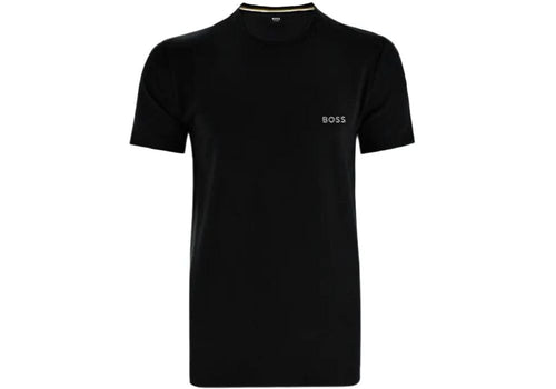 Lightweight Mini Waffle T-Shirt, Black