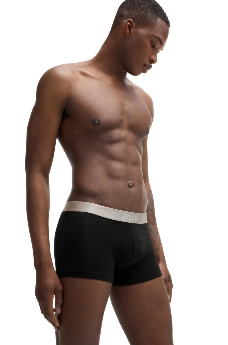 BOSS 3-Pack Metallic Logo Boxer Trunks Gift Set, Black/silver – Boxers ...