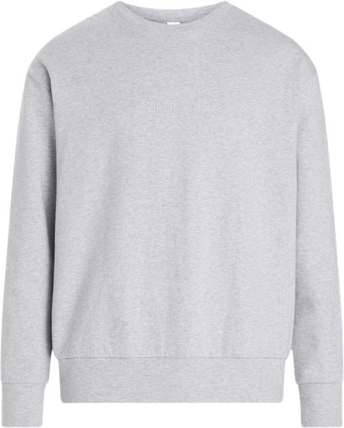 Modernes Frottee-Sweatshirt, Grau meliert