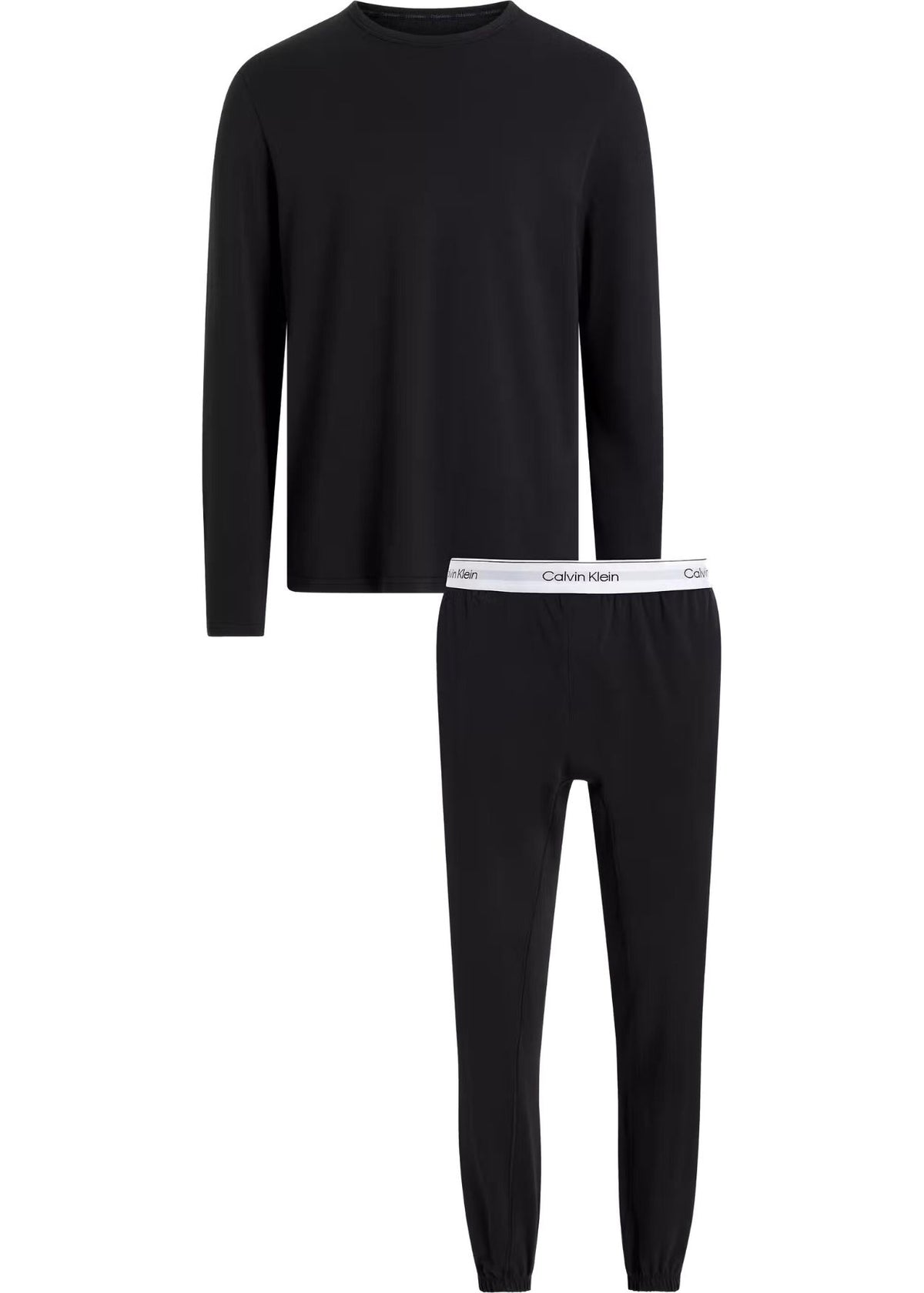 Calvin Klein - Modern Terry Lounge Tracksuit, Black - Boxers - and - Briefs.net