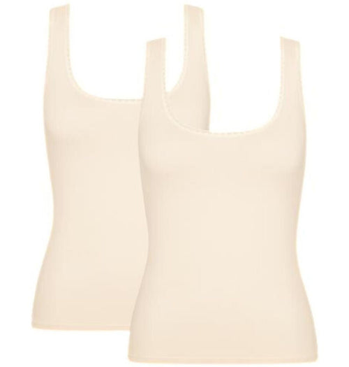 Sloggi - Go 2 - Pack Stretch Tank Tops, Fresh Powder - Boxers - and - Briefs.net