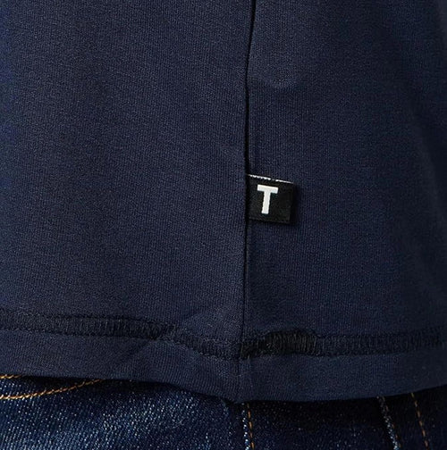 Ted Baker - Long - Sleeved Luxe Modal Lounge Top, Navy - Boxers - and - Briefs.net