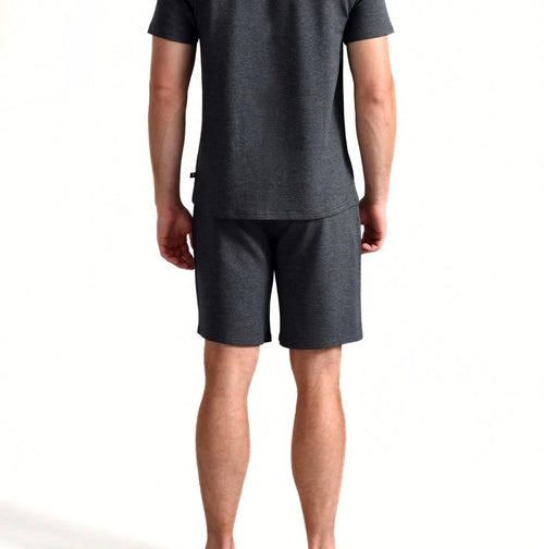 Ted Baker - Luxe Modal Lounge Jogging Shorts, Grey Heather - Boxers - and - Briefs.net