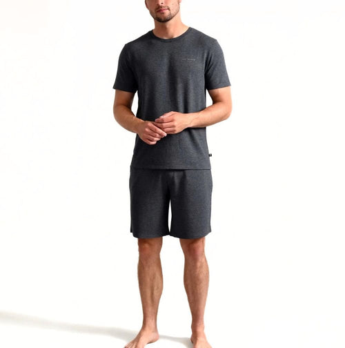 Ted Baker - Luxe Modal Lounge Jogging Shorts, Grey Heather - Boxers - and - Briefs.net