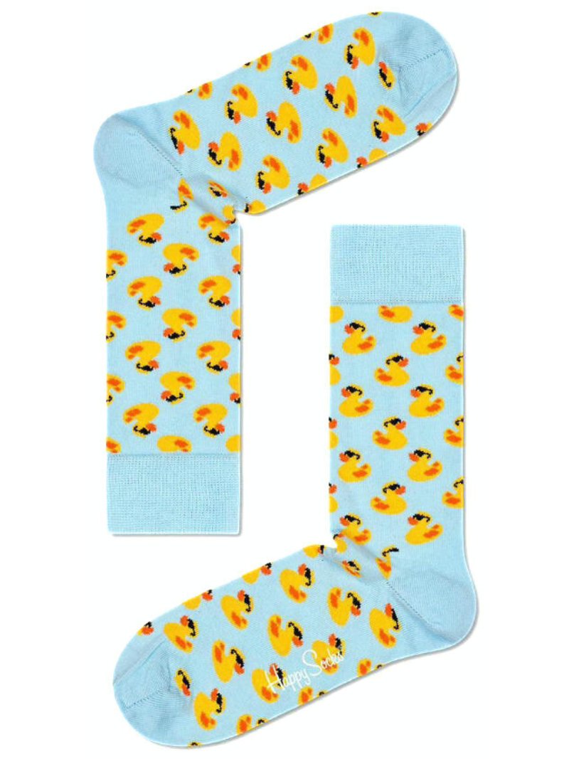 Happy Socks - Rubber Duck Socks, Light Blue - Boxers - and - Briefs.net