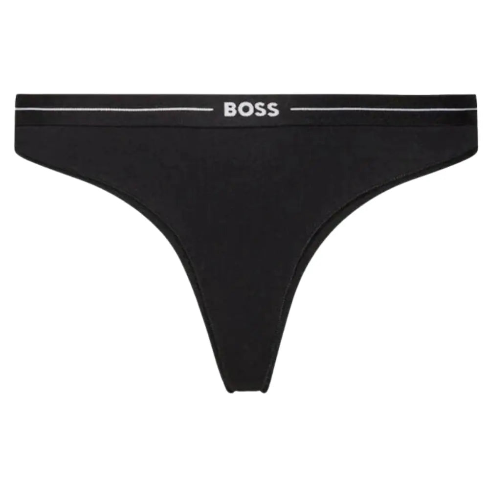 3-Pack Power Logo Waistband Thongs, Black/White/Pink