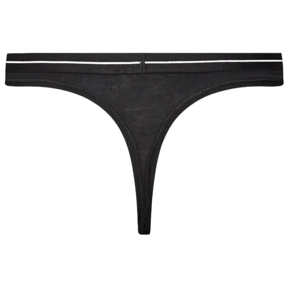 3-Pack Power Logo Waistband Thongs, Black/White/Pink