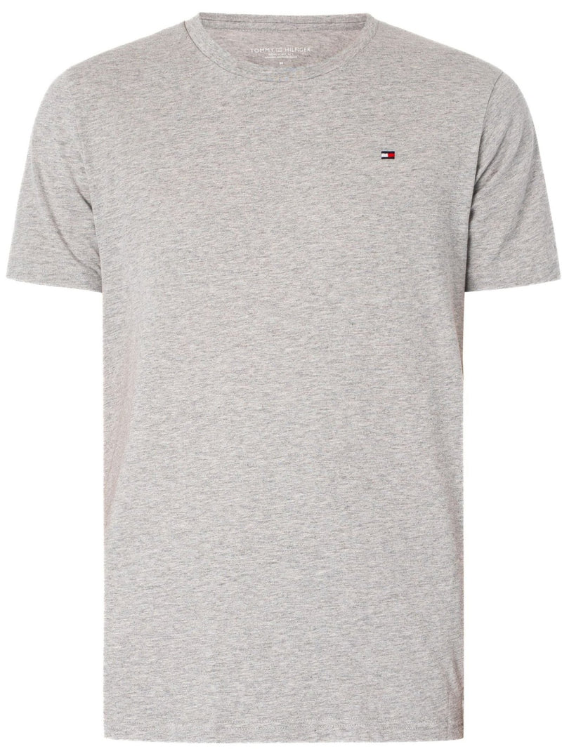 Tommy Hilfiger - 3 - Pack Signature Cotton Essentials T-Shirts, Black/White/Grey - Boxers - and - Briefs.net