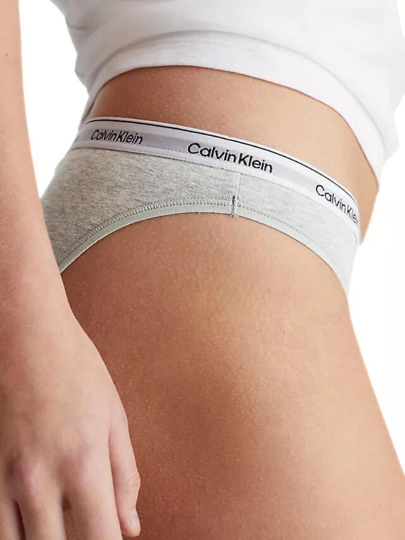 Calvin Klein - 3 - Pack Modern Logo Bikini Briefs, Black/White/Grey - Boxers - and - Briefs.net