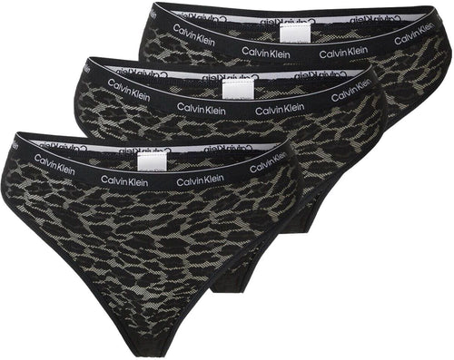 Calvin Klein - 3 - Pack Modern Lace Brazilian Briefs, Black - Boxers - and - Briefs.net