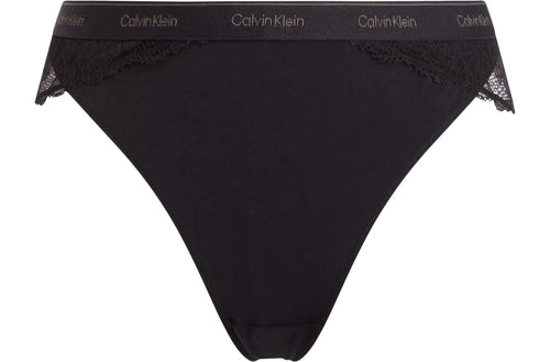 Calvin Klein - Floral Lace Tanga Brief, Black - Boxers - and - Briefs.net