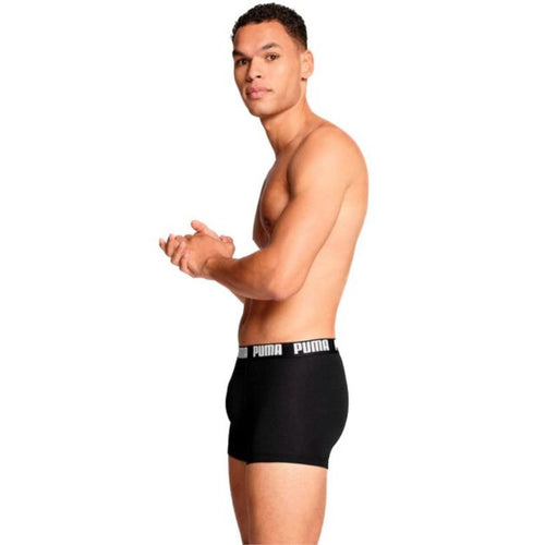 Puma - 2 - Pack Everyday Basic Boxer Briefs, Black - Boxers - and - Briefs.net