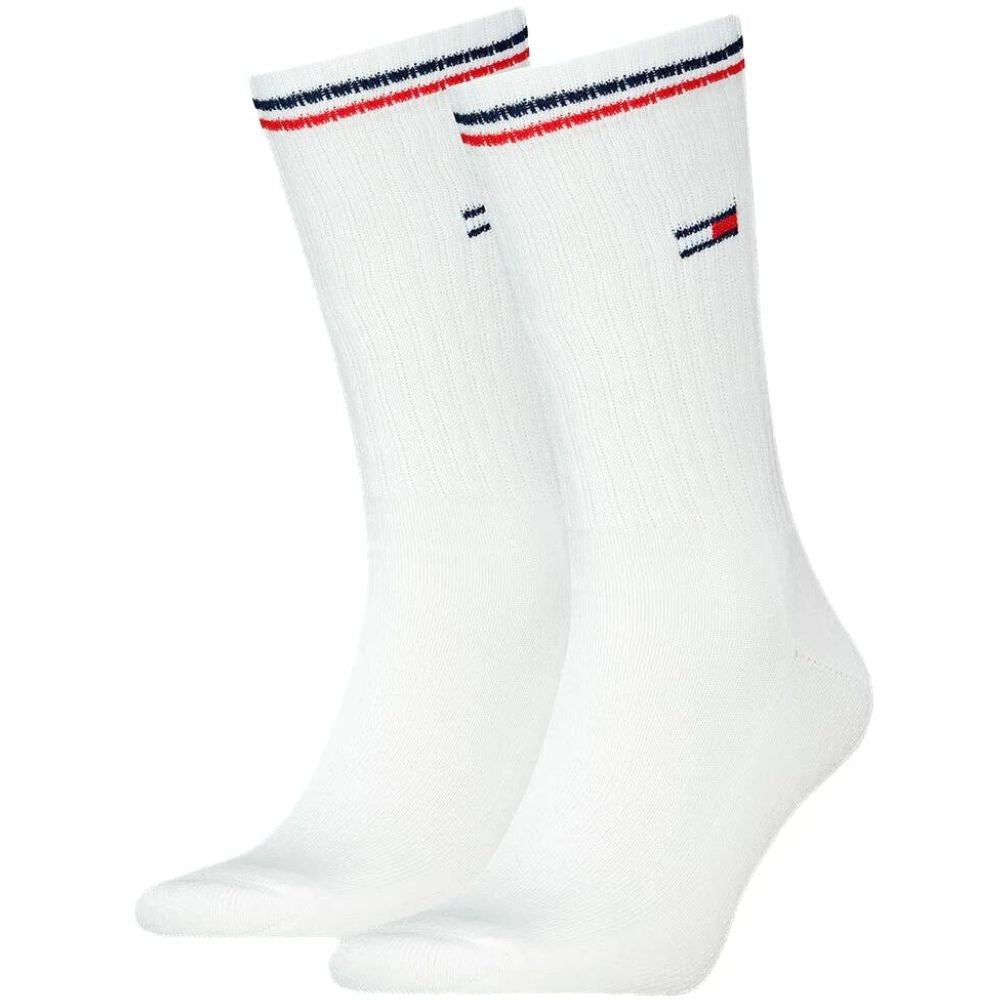 Tommy Hilfiger - 2 - Pack Tommy Jeans Logo Sports Socks, White - Boxers - and - Briefs.net