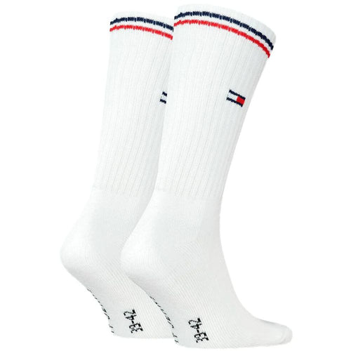 Tommy Hilfiger - 2 - Pack Tommy Jeans Logo Sports Socks, White - Boxers - and - Briefs.net