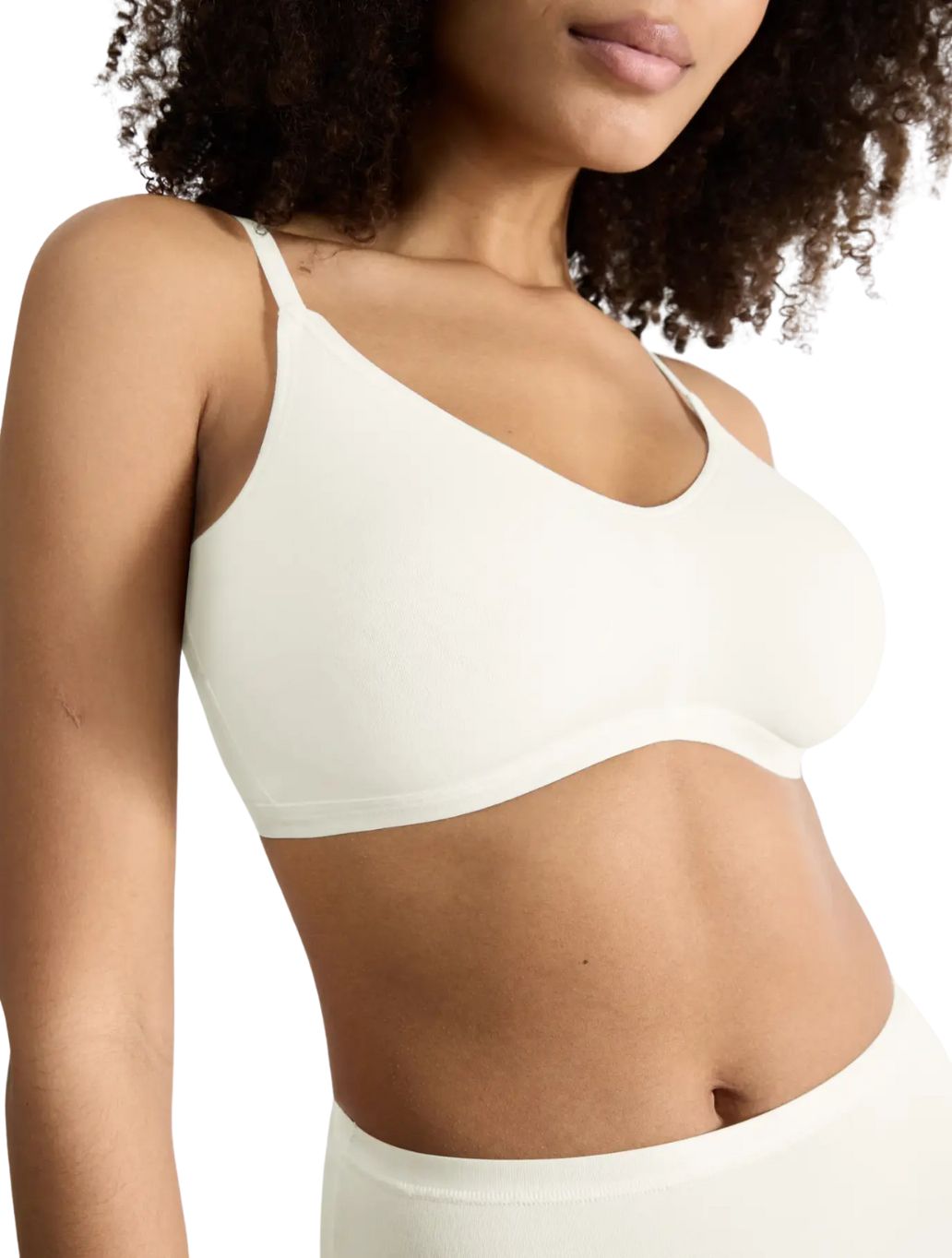 Go Daily Cotton Soft Bra, Silk White