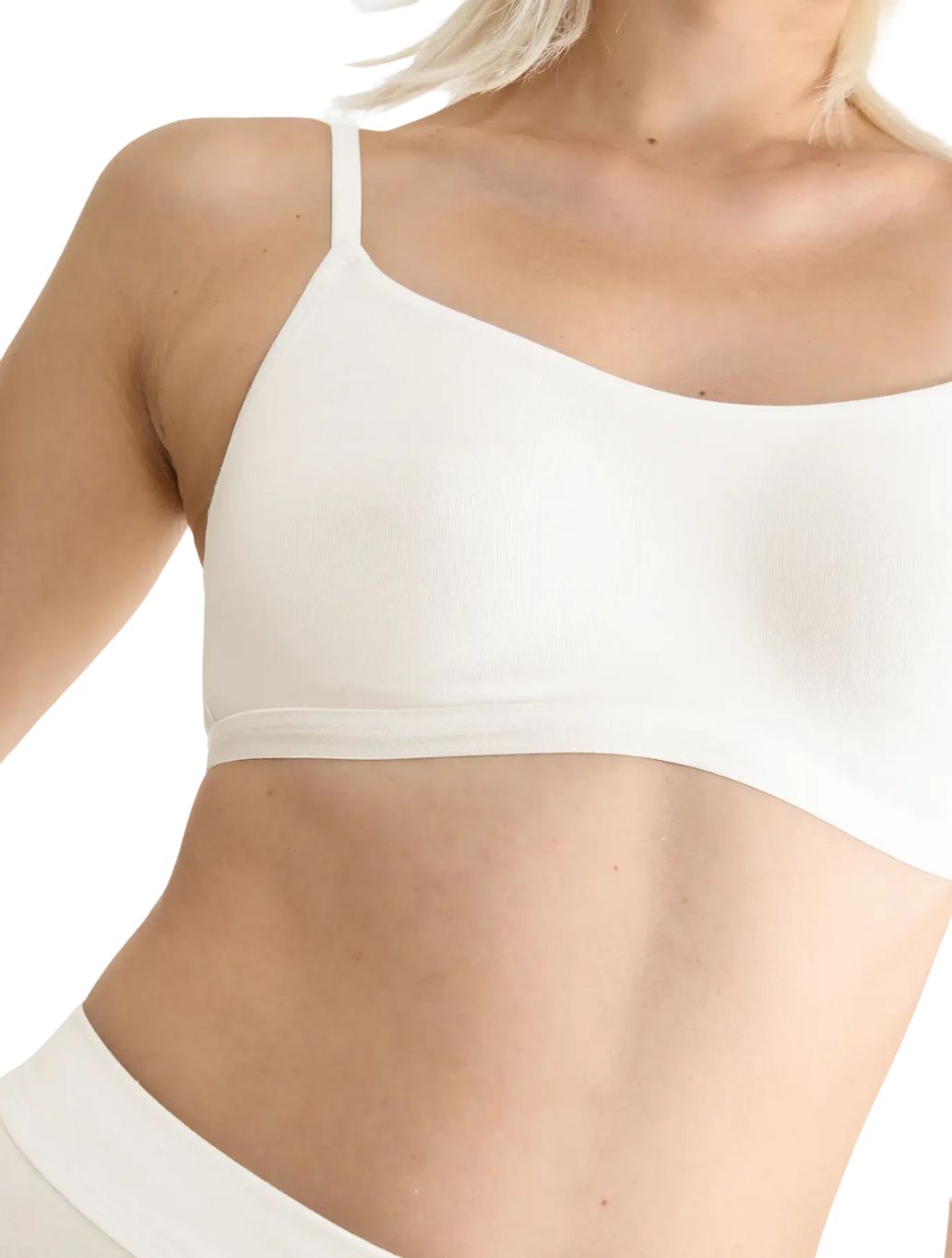 Go Daily Cotton Top, Silk White