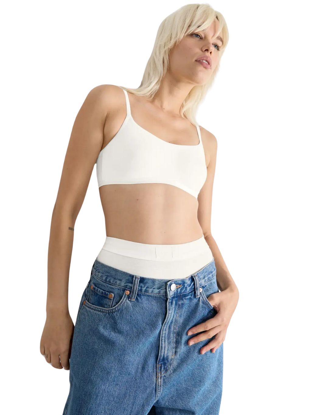 Go Daily Cotton Top, Silk White