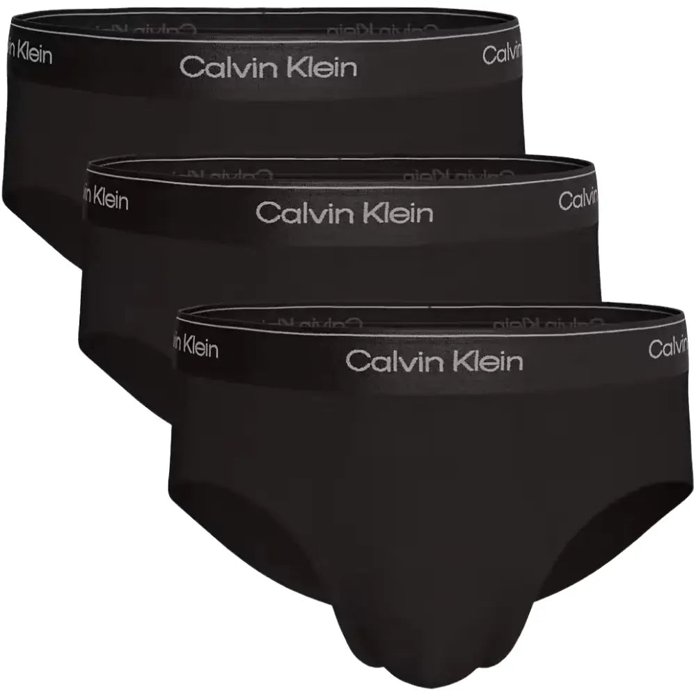 3-Pack Icon Cotton Stretch Briefs, All Black