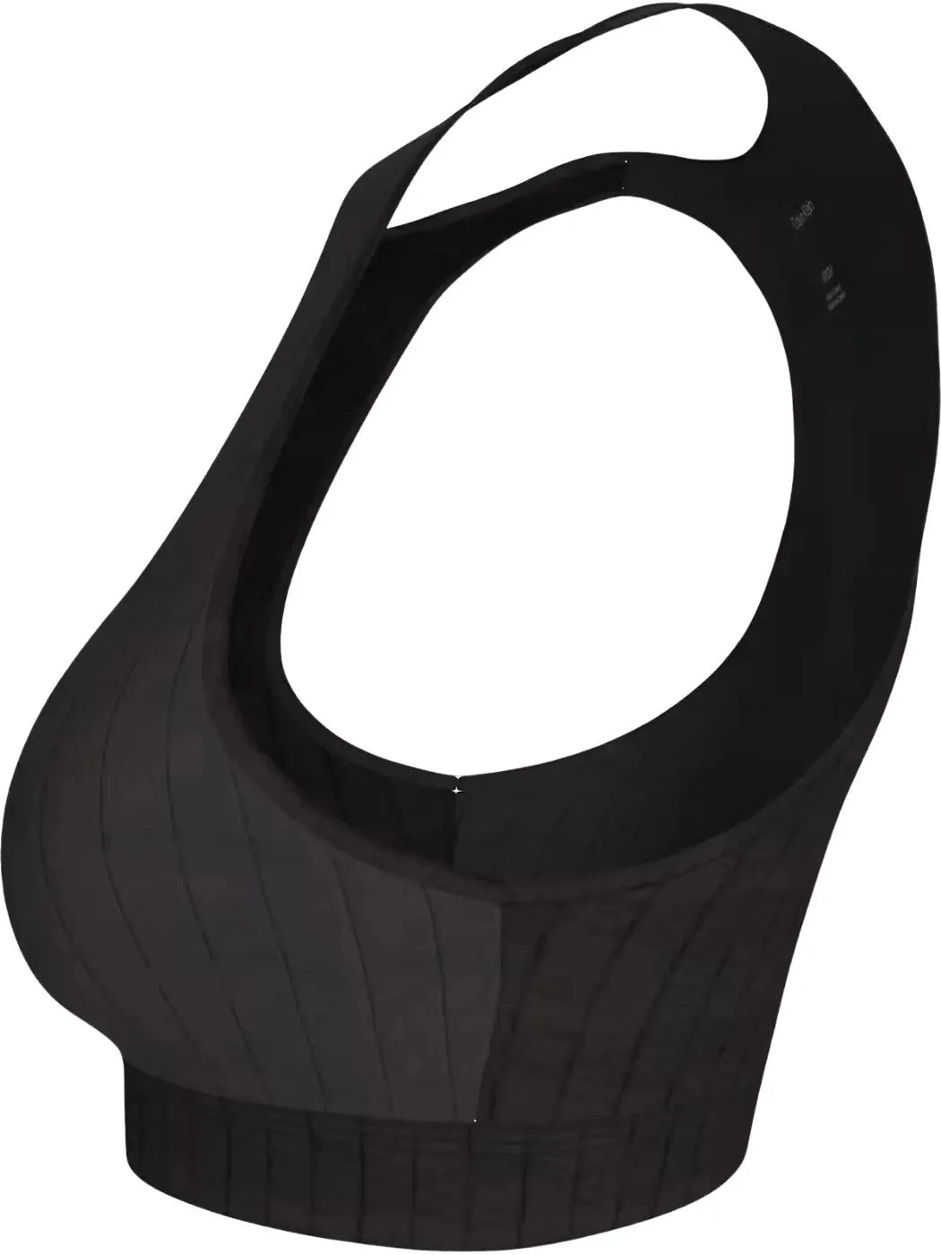 Heritage Athletic Cotton Unlined Bralette, Black