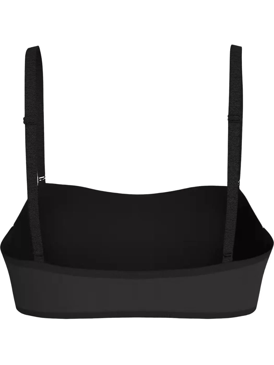 Heritage Athletic Cotton Lightly Lined Bandeau Top, Black