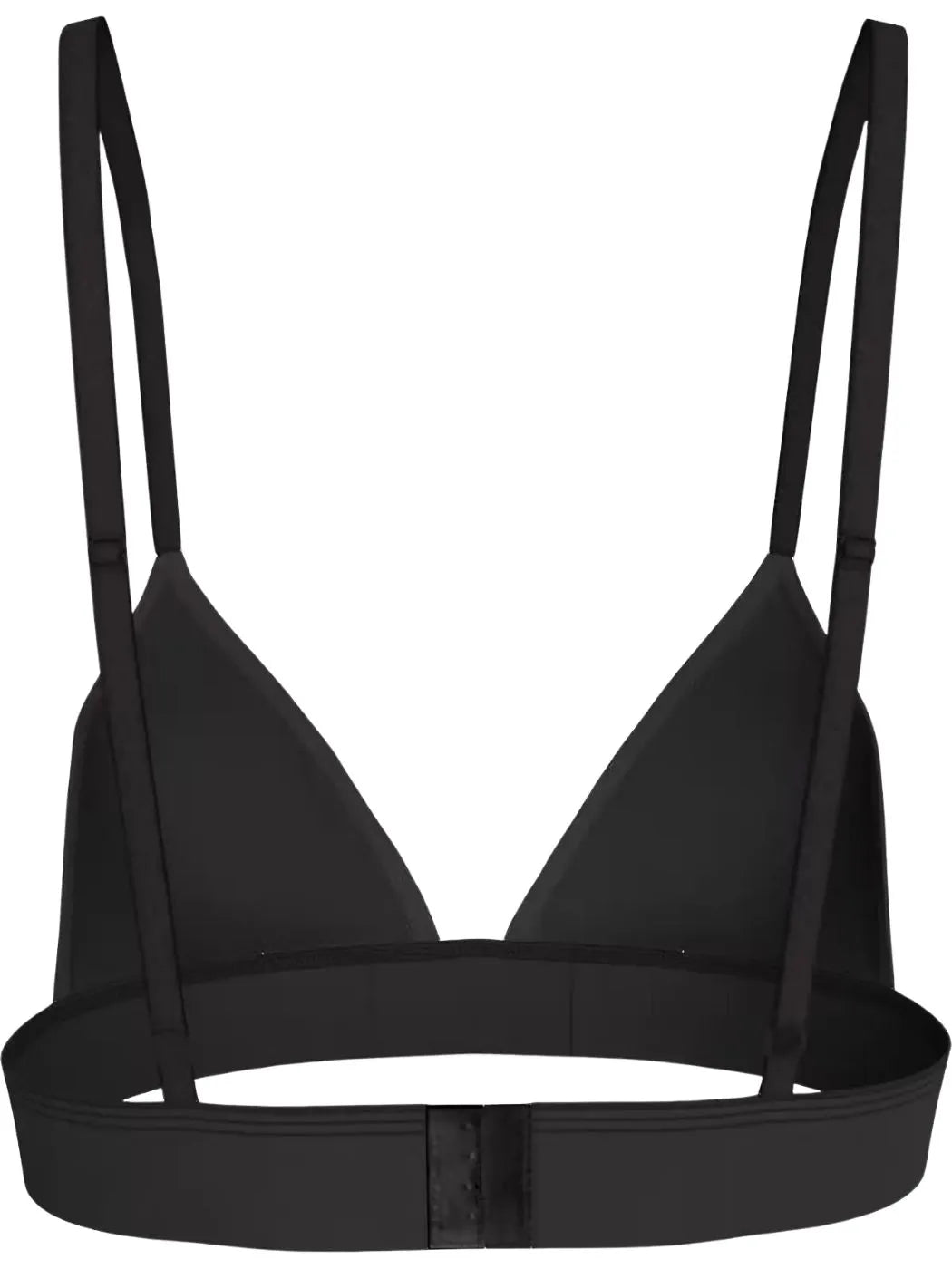 Heritage Athletic Cotton Lightly Lined Triangle Bra, Black