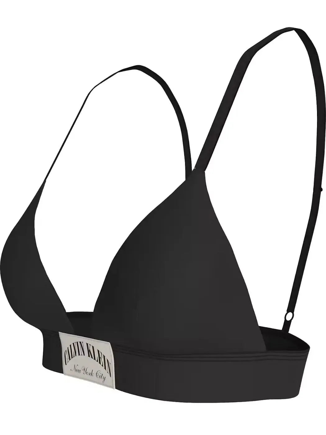 Heritage Athletic Cotton Lightly Lined Triangle Bra, Black