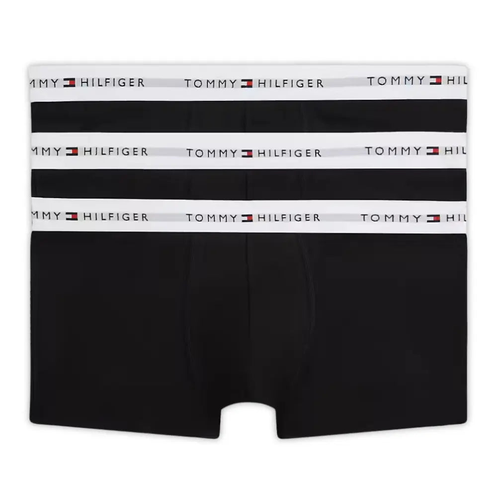 3-Pack Signature Cotton Low-Rise Boxer Trunks, Black