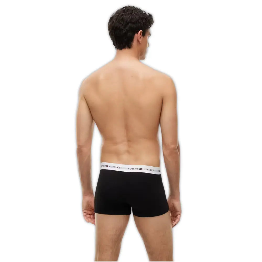 3-Pack Signature Cotton Low-Rise Boxer Trunks, Black