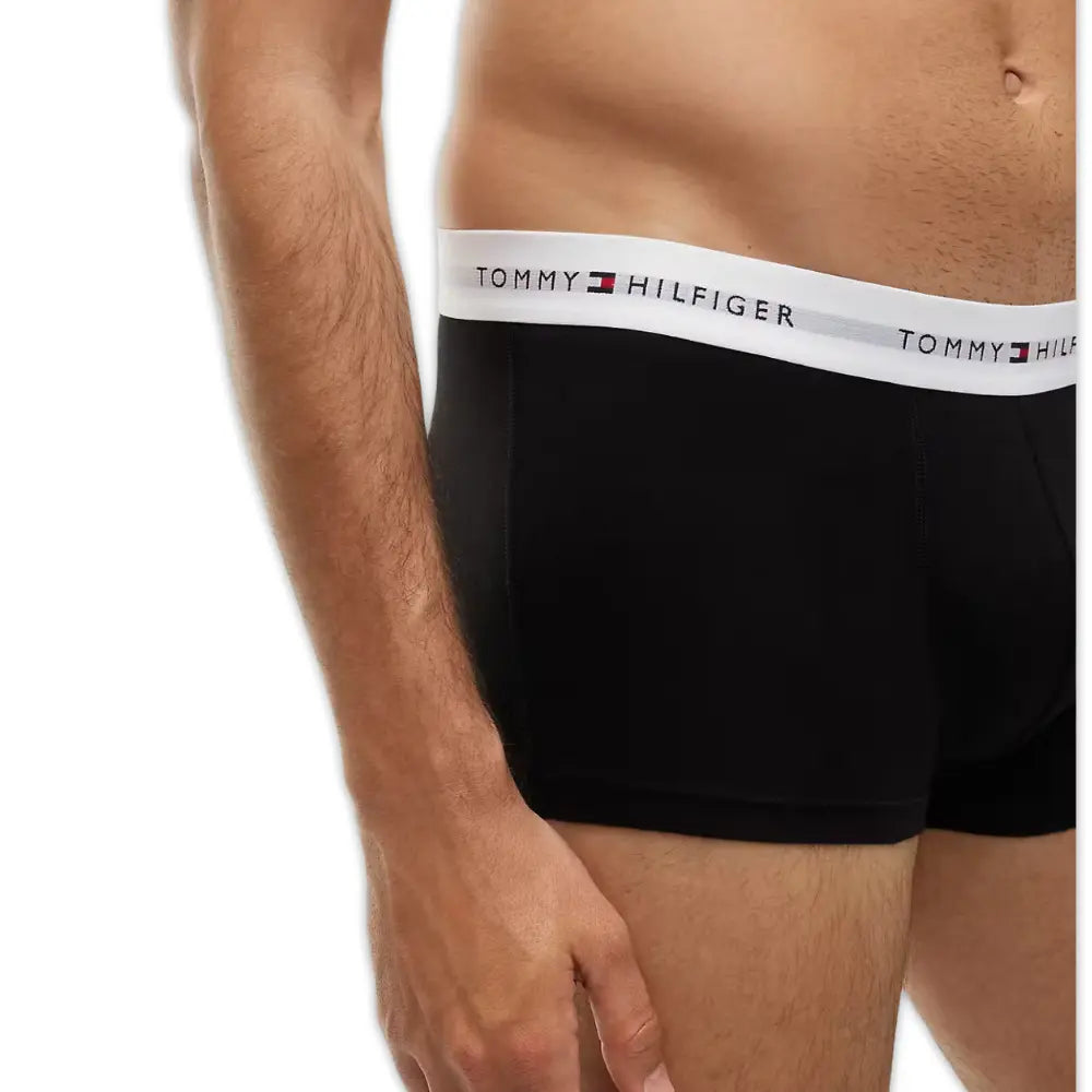 3-Pack Signature Cotton Low-Rise Boxer Trunks, Black