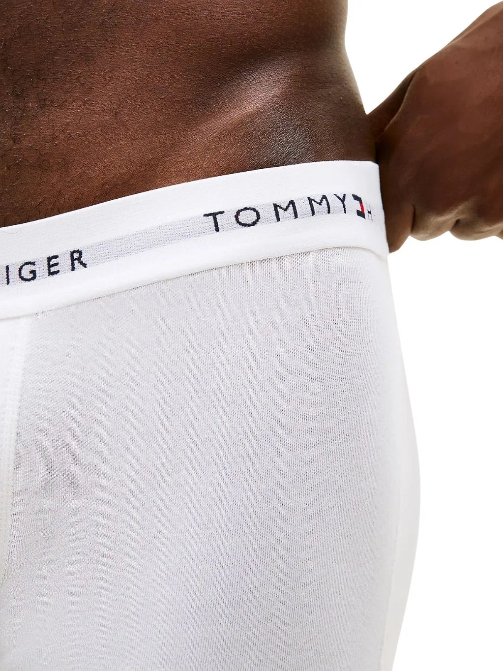 3-Pack Signature Cotton Low-Rise Boxer Trunks, Black/White/Grey