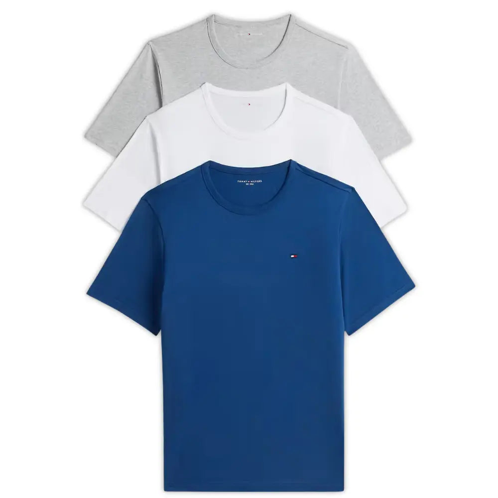 3-Pack Signature Lounge T-Shirts, Blue/White/Grey