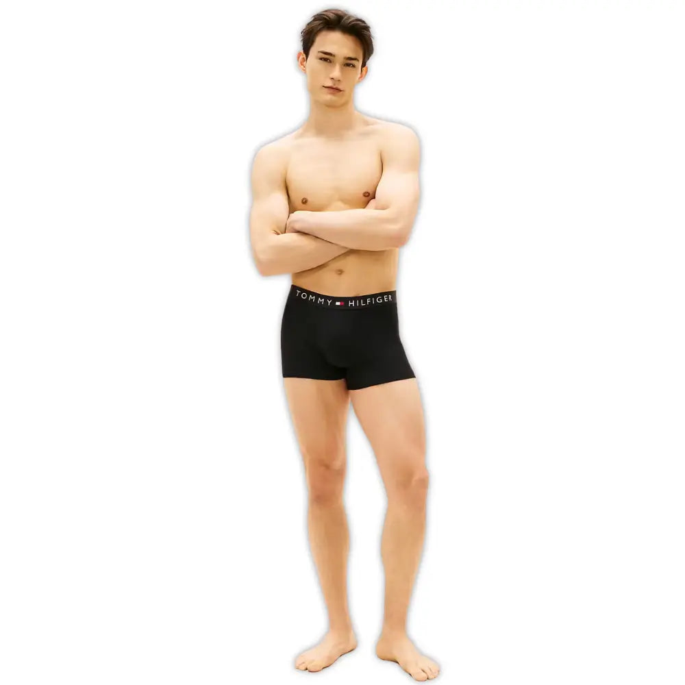 3-Pack TH Original Rib Boxer Trunks, Black