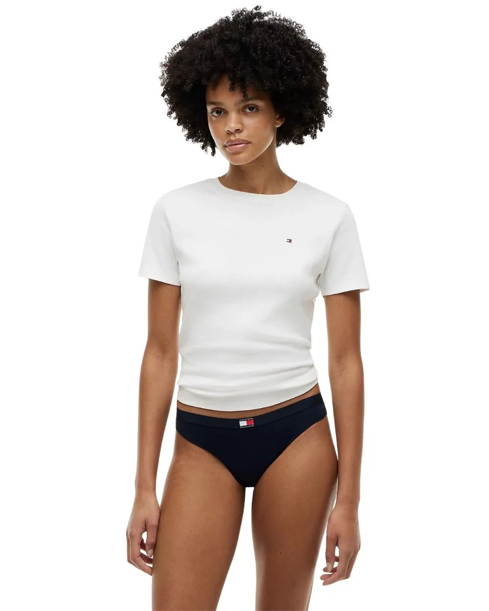 5-Pack Heritage Logo Thongs, Black/Grey/Navy