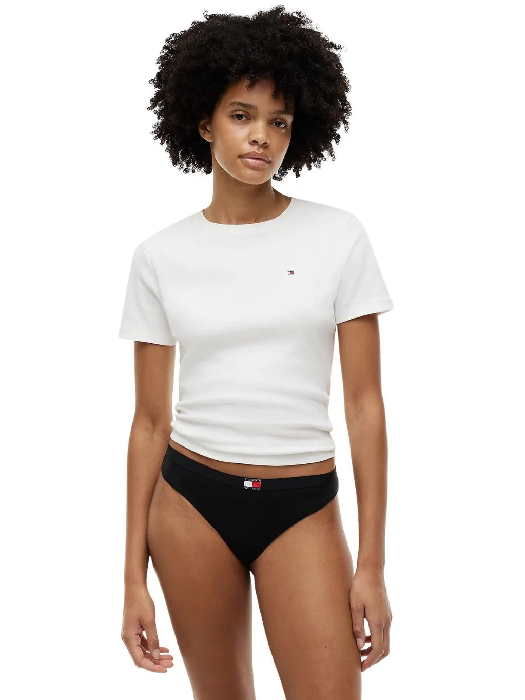 5-Pack Heritage Logo Thongs, Black/Grey/Navy