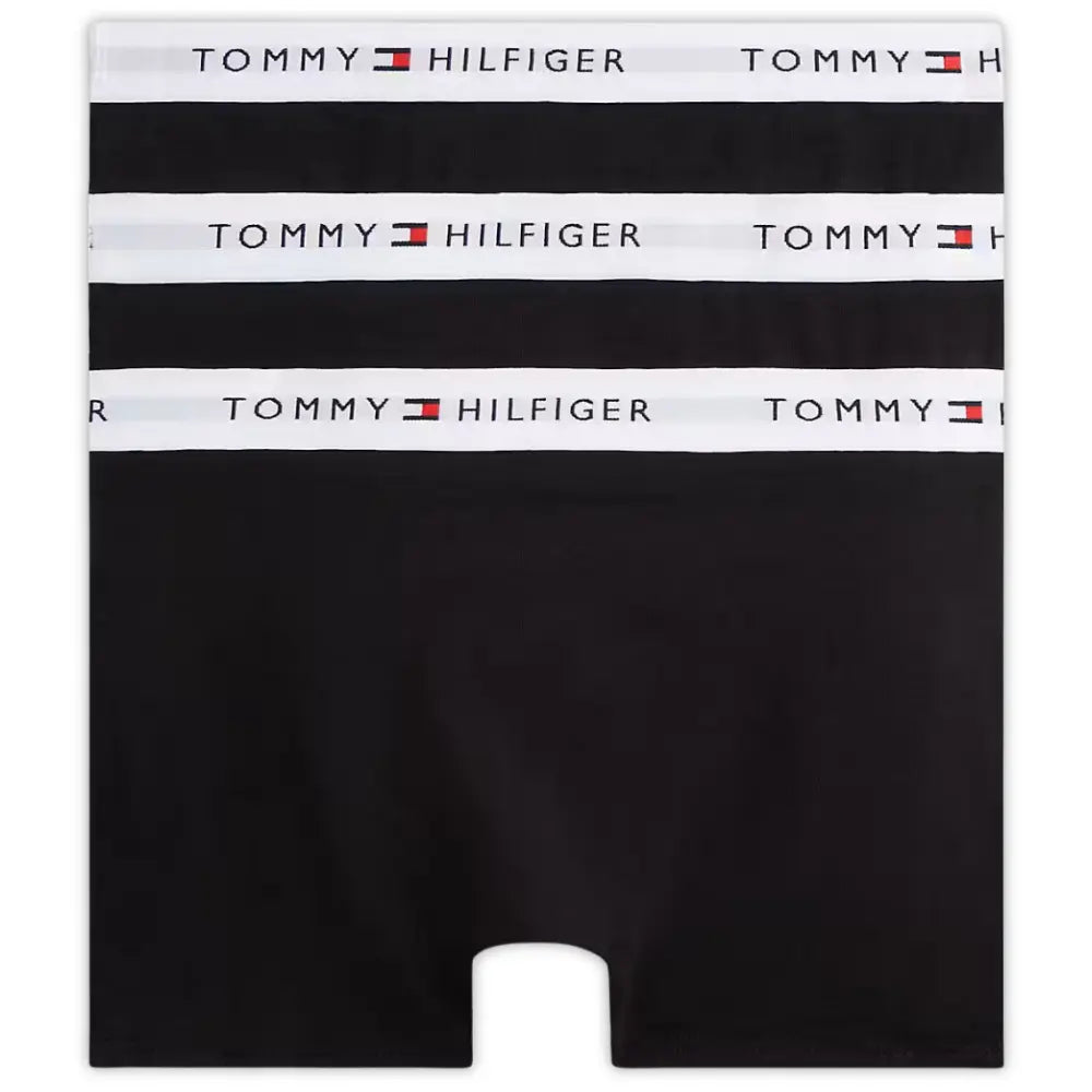 3-Pack Heritage Logo Boys Boxer Trunks, Black