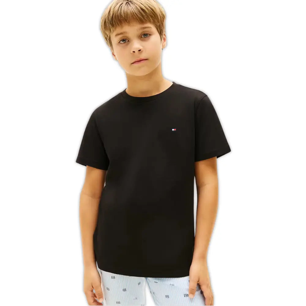 2-Pack Flag Logo Boys T-Shirts, Black/White