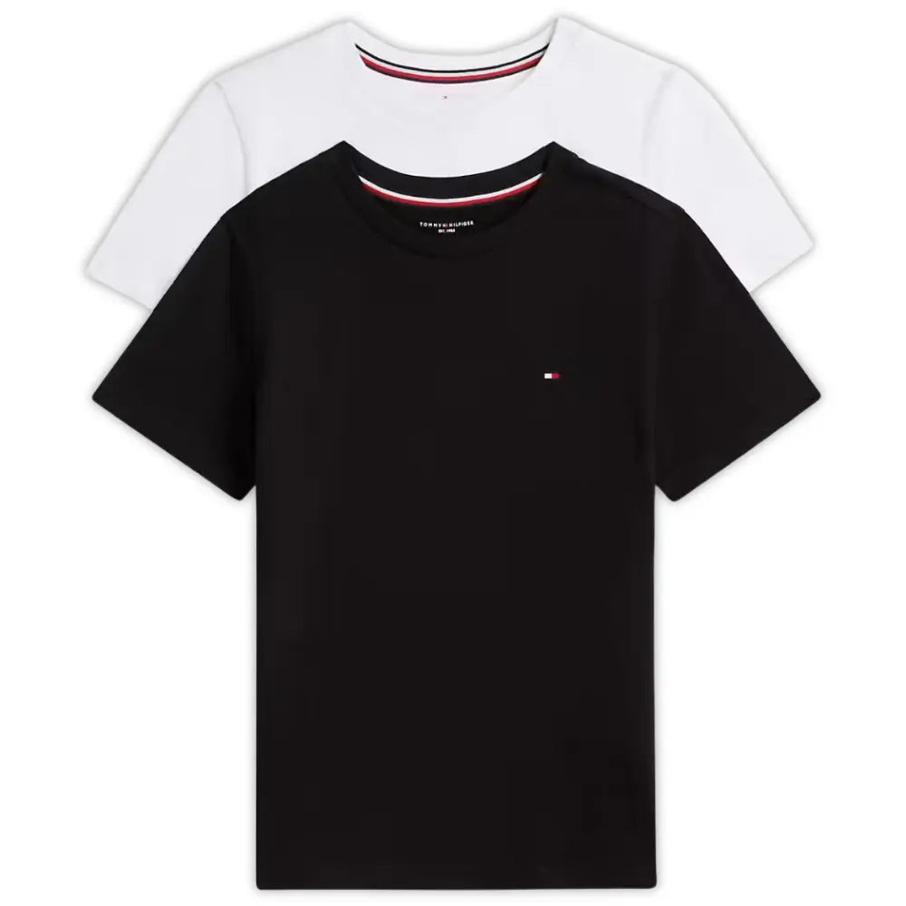 2-Pack Flag Logo Boys T-Shirts, Black/White