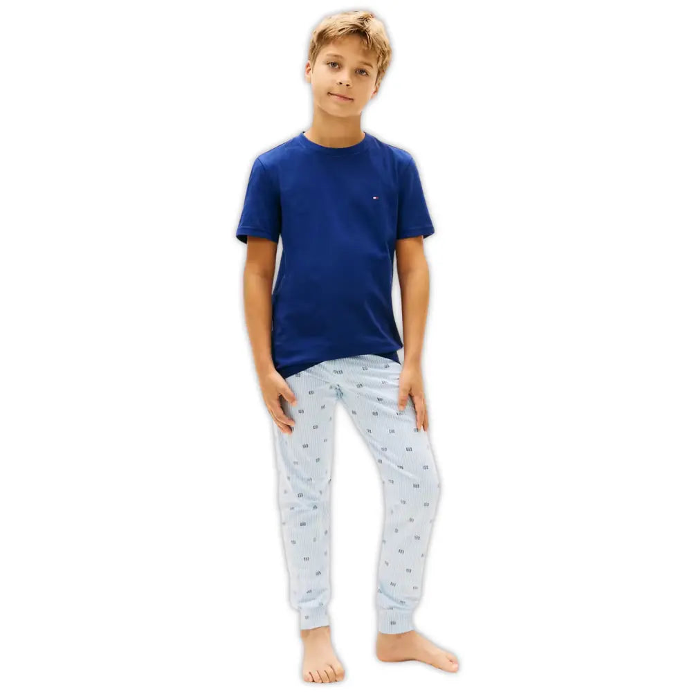 2-Pack Flag Logo Boys T-Shirts, Brisk Blue / Preppy Navy