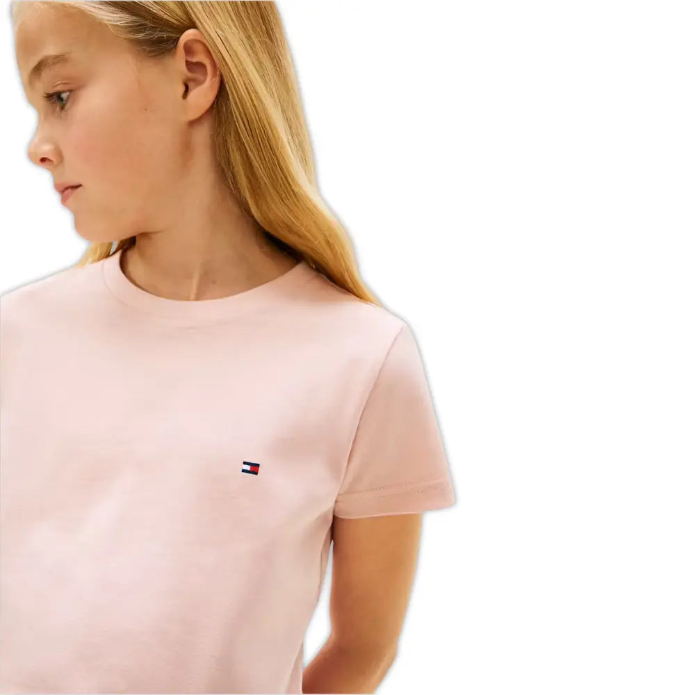 Girls 2-Pack Heritage Logo T-Shirts, Grey/Pink