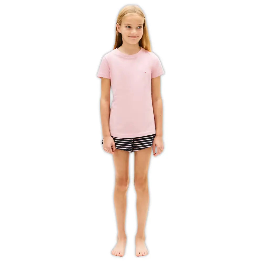 Girls 2-Pack Heritage Logo T-Shirts, Pink/Navy