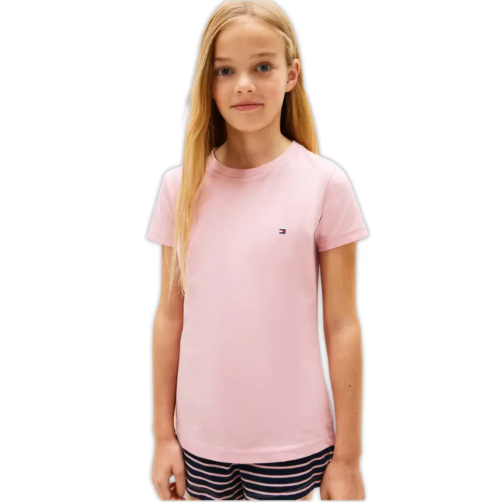 Girls 2-Pack Heritage Logo T-Shirts, Pink/Navy