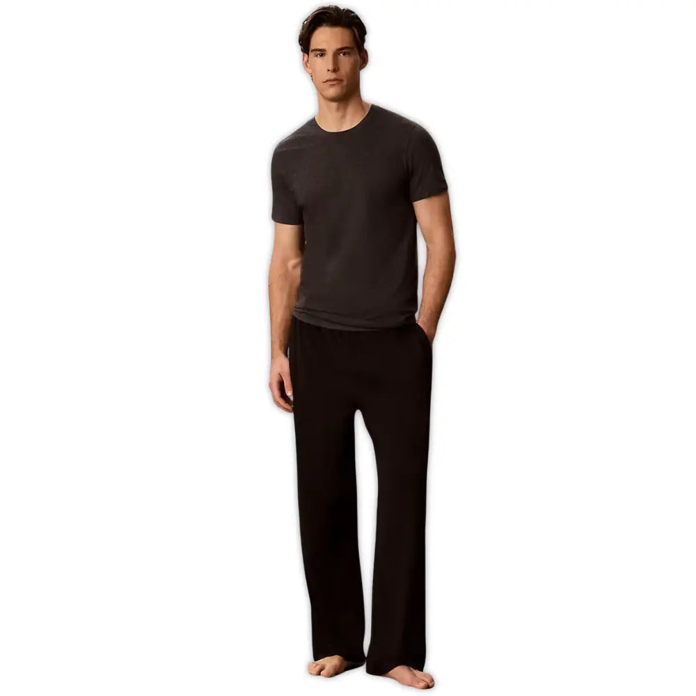 3-Pack Cotton Classics T-Shirts, Black/Purple/Charcoal