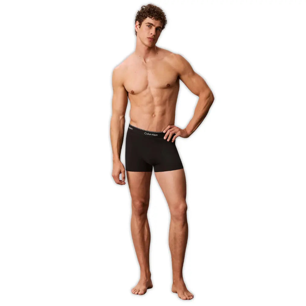 5-Pack Icon Cotton Stretch 'Relaxed Dart' Boxer Trunks, Black/white