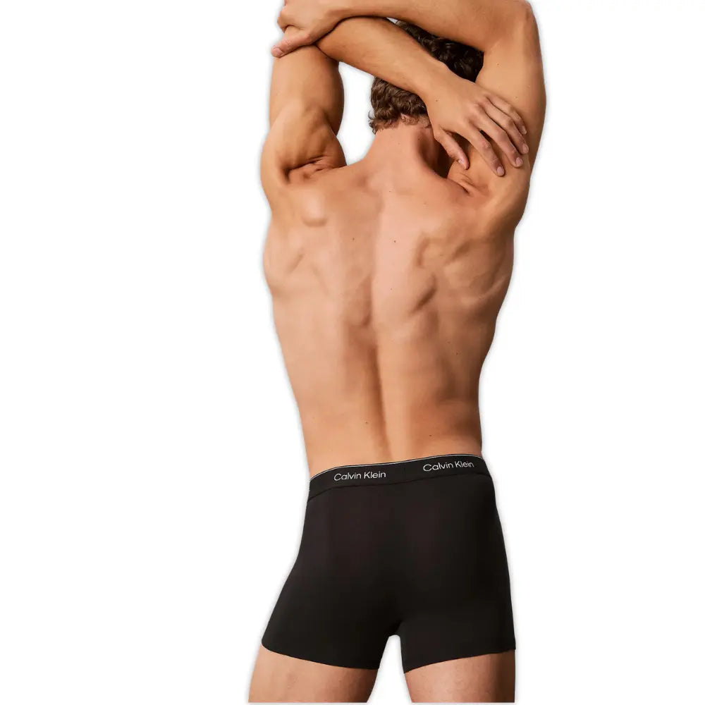 5-Pack Icon Cotton Stretch 'Relaxed Dart' Boxer Trunks, Black/white