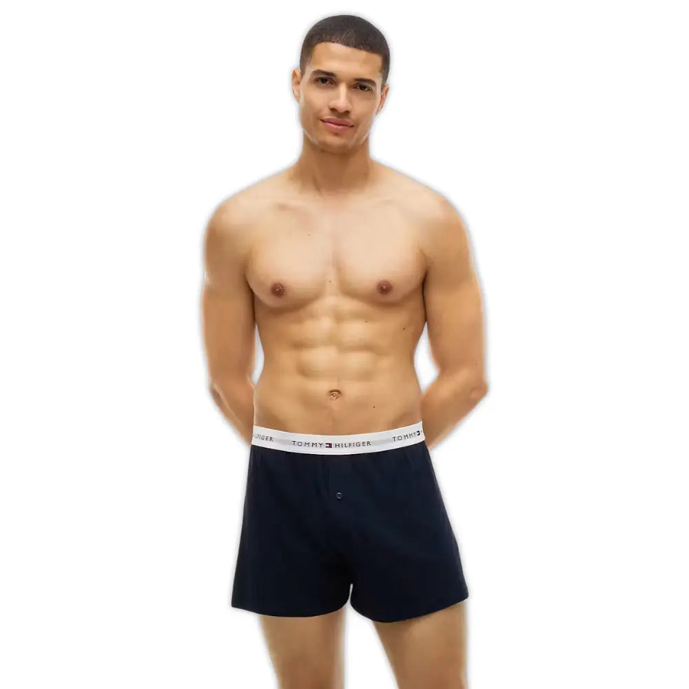 2-Pack Flag Print Jersey Boxer Shorts, Burguny/Navy