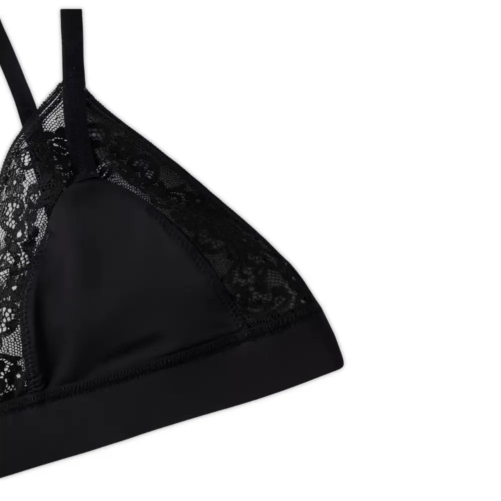 TH Comfort Lace Triangle Bra, Black